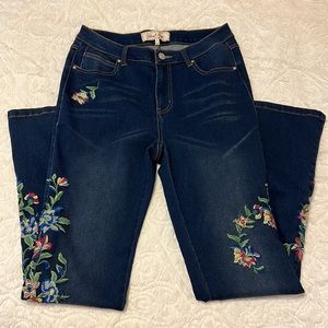 Sheryl Crow Embroidered Flare Jeans